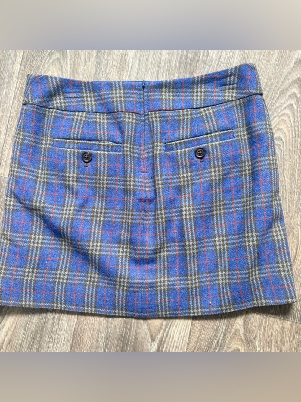 Y2K Gap Plaid wool mini skirt - Picture 5 of 6